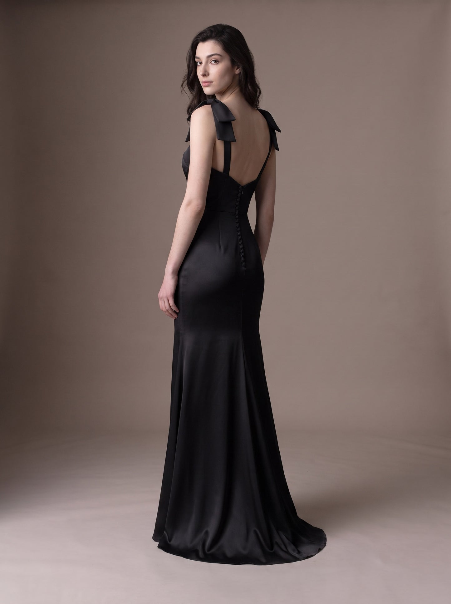 Sweetheart Satin Mermaid Wedding Dress with Bow Details