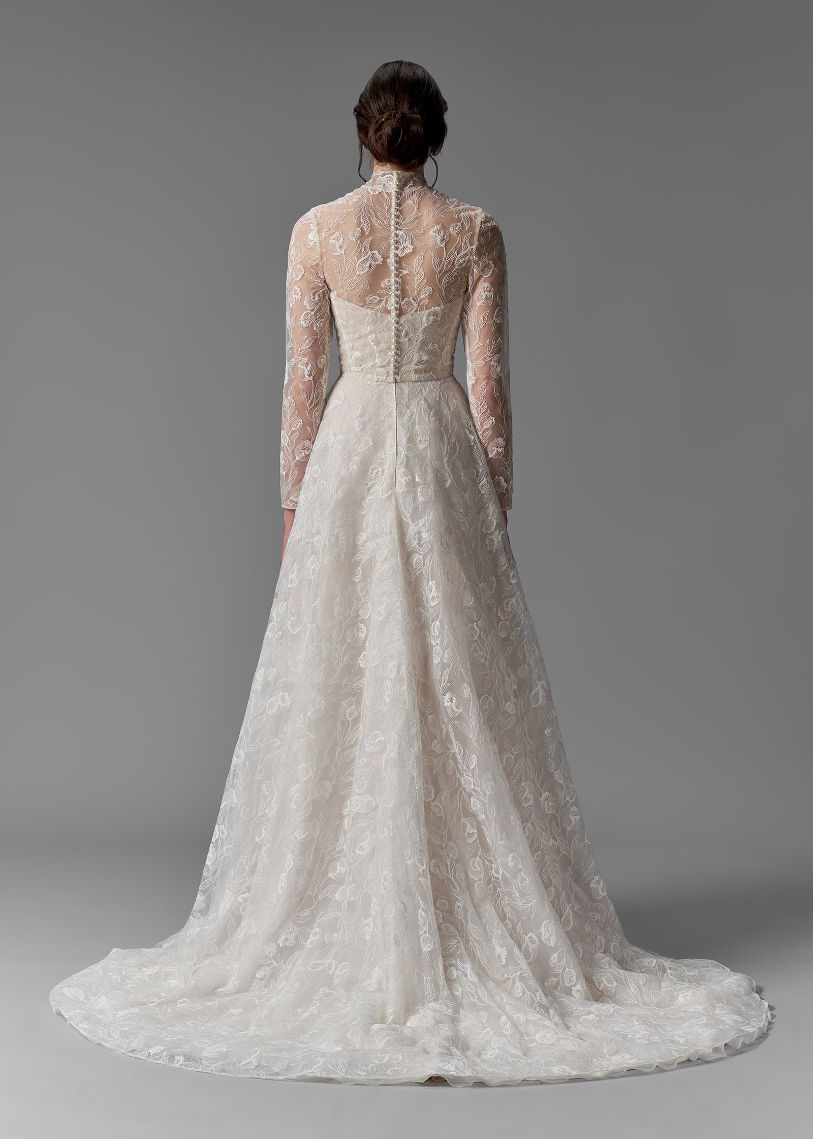 Eliora GownA-line Lace Gown with Sweetheart Corset and Overlay Jacket Lotus Threads Bridal Eliora GownA-line Lace Gown with Sweetheart Corset and Overlay Jacket Lotus Threads Bridal
