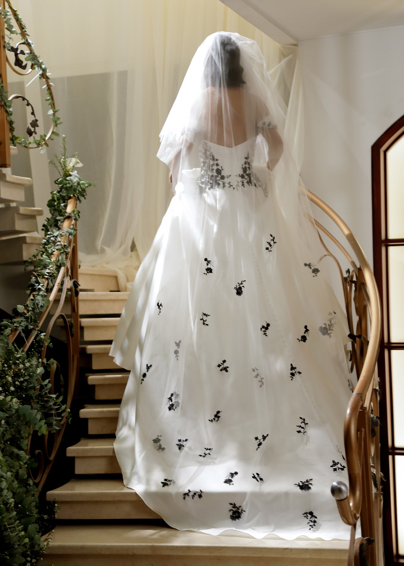 white christmas dresses Edgy Mikado Ball Gown with Drop Waist Corset & Black Lace – Lotus Threads  Bridal